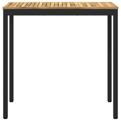 vidaXL Garden Bar Table White and Black 108.5 x 55 x 105 cm
