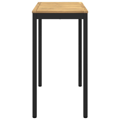 vidaXL Garden Bar Table White and Black 108.5 x 55 x 105 cm