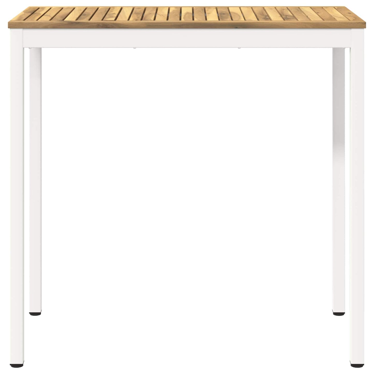 vidaXL Garden Bar Table White 108.5 x 55 x 105 cm Solid Acacia Wood