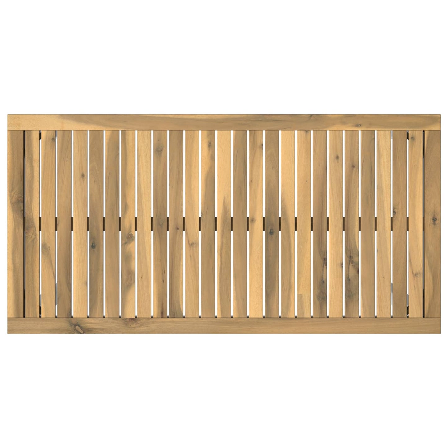 vidaXL Garden Bar Table White 108.5 x 55 x 105 cm Solid Acacia Wood