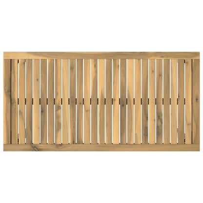 vidaXL Garden Bar Table White 108.5 x 55 x 105 cm Solid Acacia Wood