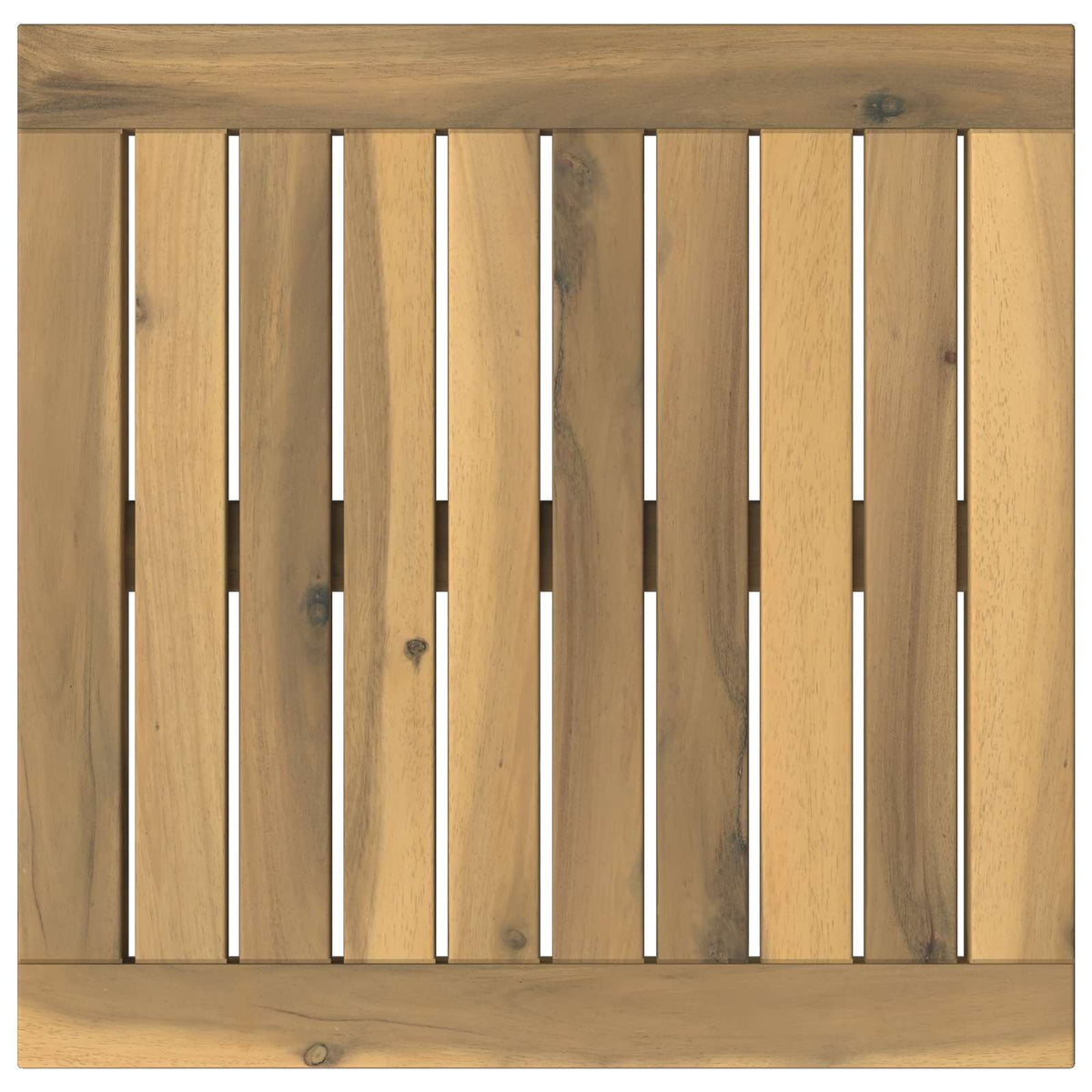 vidaXL Table Top 40.5 x 40 x 2 cm Rectangular Solid Acacia Wood White