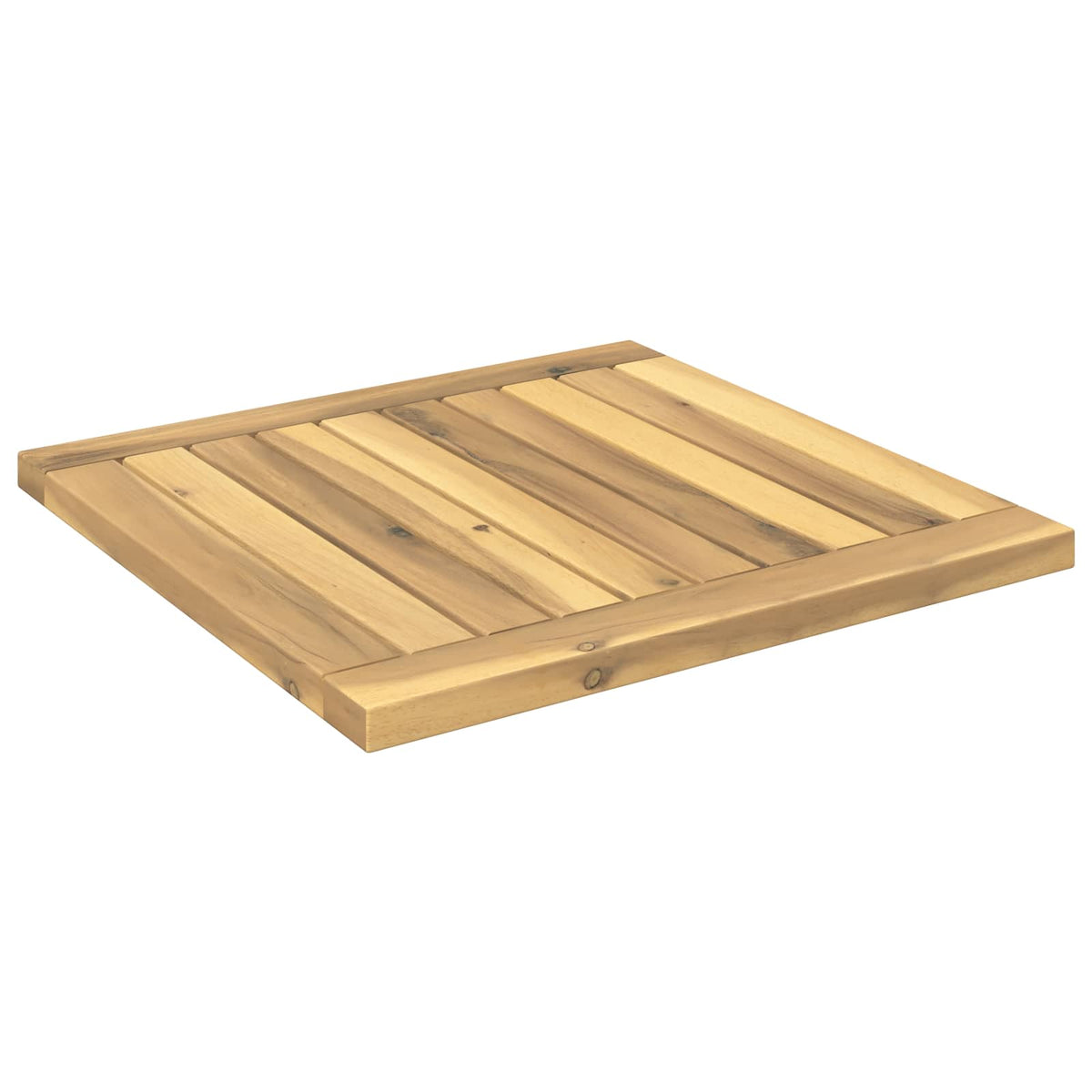 vidaXL Table Top 40.5 x 40 x 2 cm Rectangular Solid Acacia Wood White
