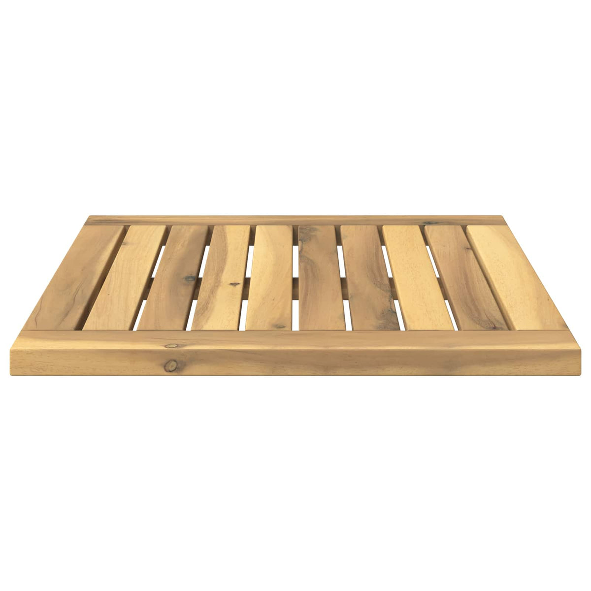 vidaXL Table Top 40.5 x 40 x 2 cm Rectangular Solid Acacia Wood White