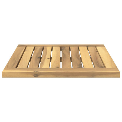 vidaXL Table Top 40.5 x 40 x 2 cm Rectangular Solid Acacia Wood White