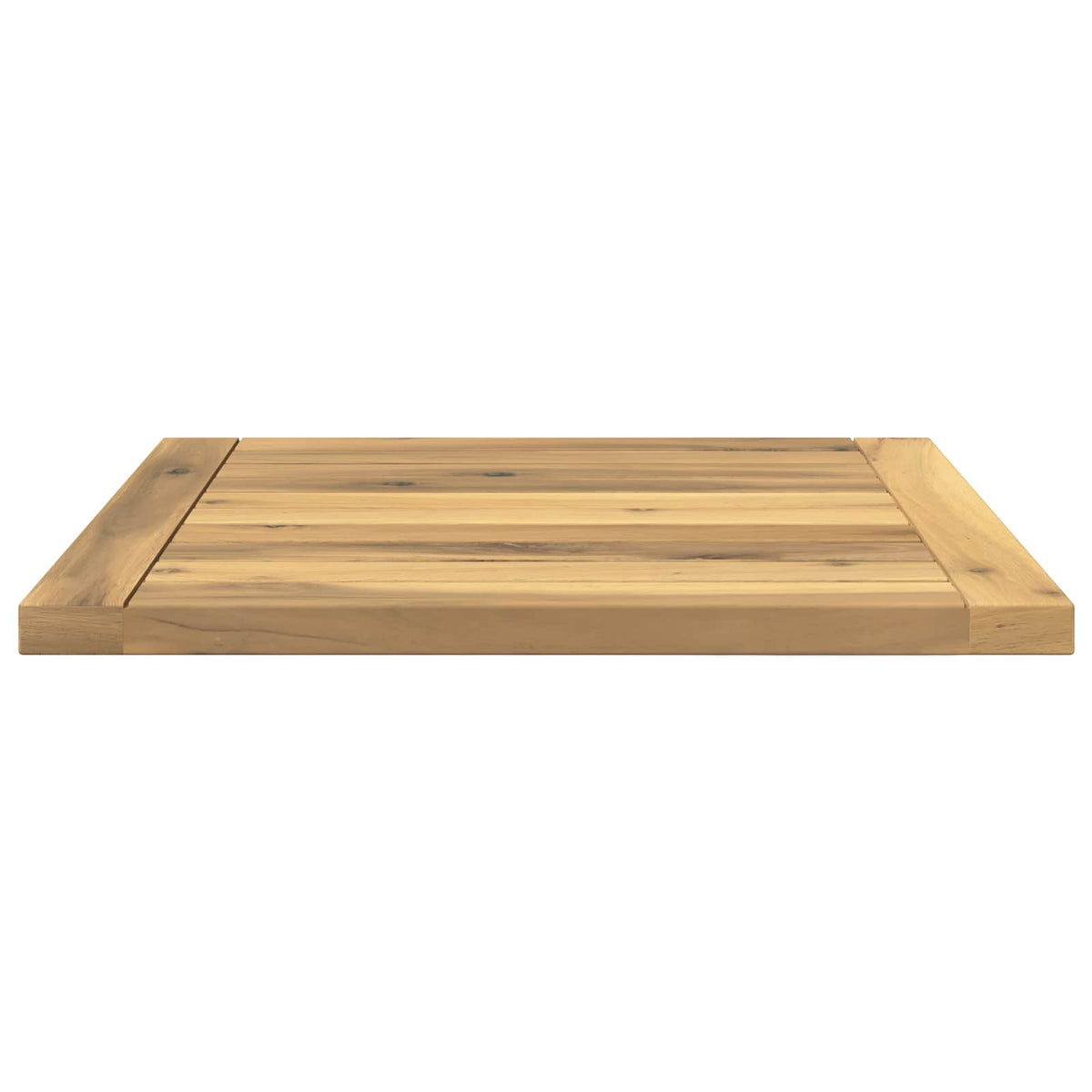 vidaXL Table Top 40.5 x 40 x 2 cm Rectangular Solid Acacia Wood White