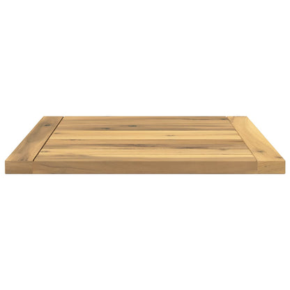 vidaXL Table Top 40.5 x 40 x 2 cm Rectangular Solid Acacia Wood White