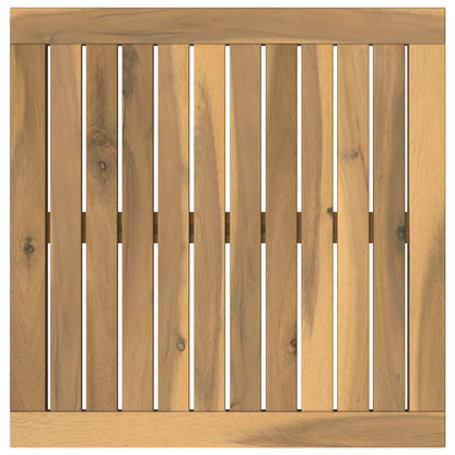 vidaXL Table Top 48.5 x 49 x 2 cm Rectangular Solid Acacia Wood White