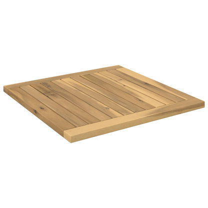 vidaXL Table Top 48.5 x 49 x 2 cm Rectangular Solid Acacia Wood White