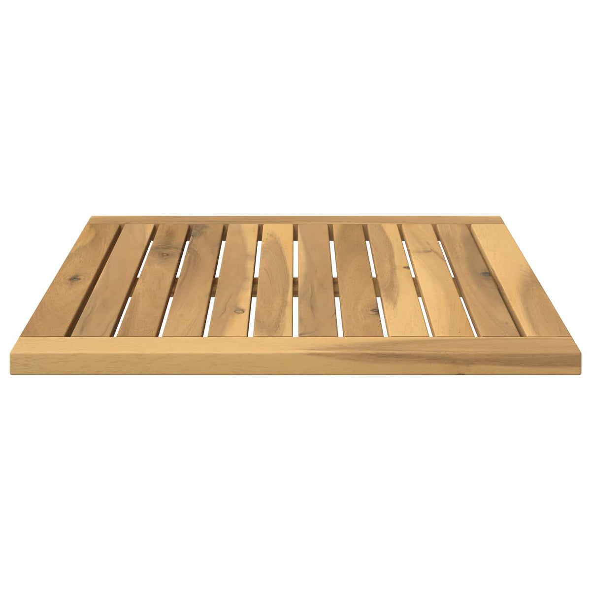 vidaXL Table Top 48.5 x 49 x 2 cm Rectangular Solid Acacia Wood White