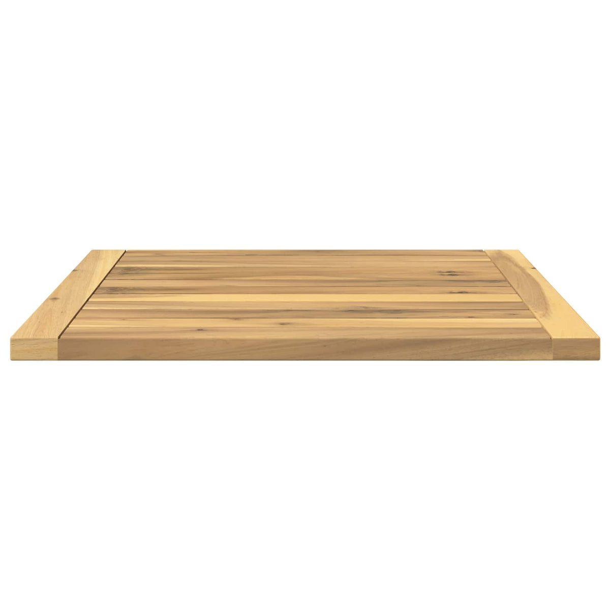 vidaXL Table Top 48.5 x 49 x 2 cm Rectangular Solid Acacia Wood White