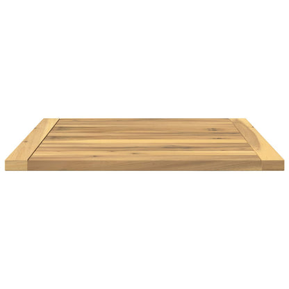 vidaXL Table Top 48.5 x 49 x 2 cm Rectangular Solid Acacia Wood White