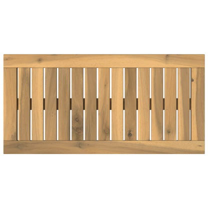 vidaXL Table Top 60.5 x 30 x 2 cm Rectangular Solid Acacia Wood White