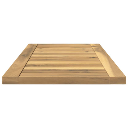 vidaXL Table Top 60.5 x 30 x 2 cm Rectangular Solid Acacia Wood White