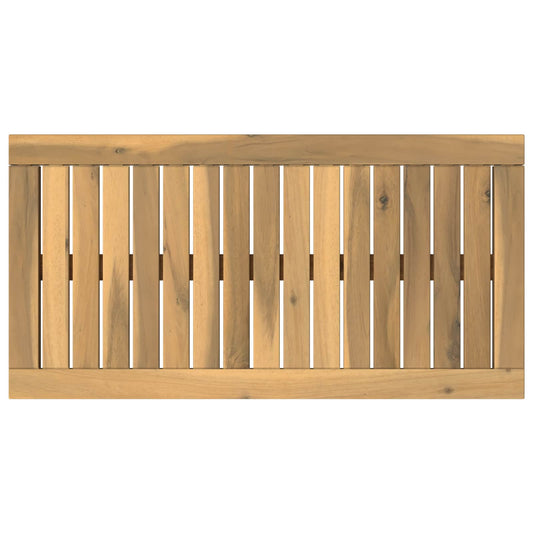 vidaXL Table Top 68.5 x 35 x 2 cm Rectangular Solid Acacia Wood White