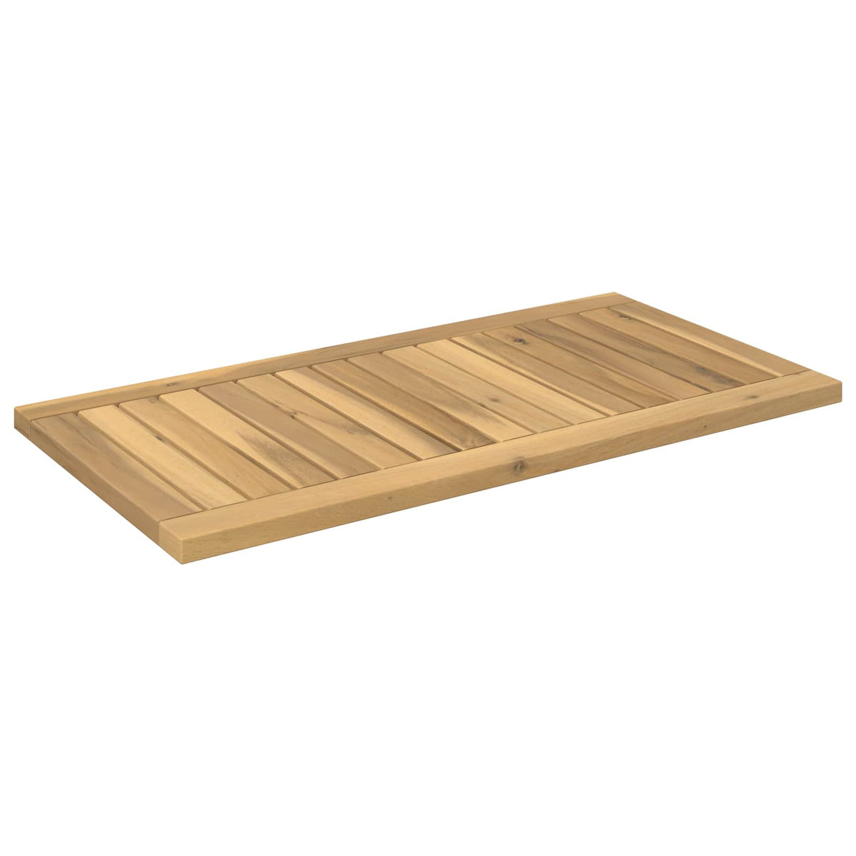 vidaXL Table Top 68.5 x 35 x 2 cm Rectangular Solid Acacia Wood White