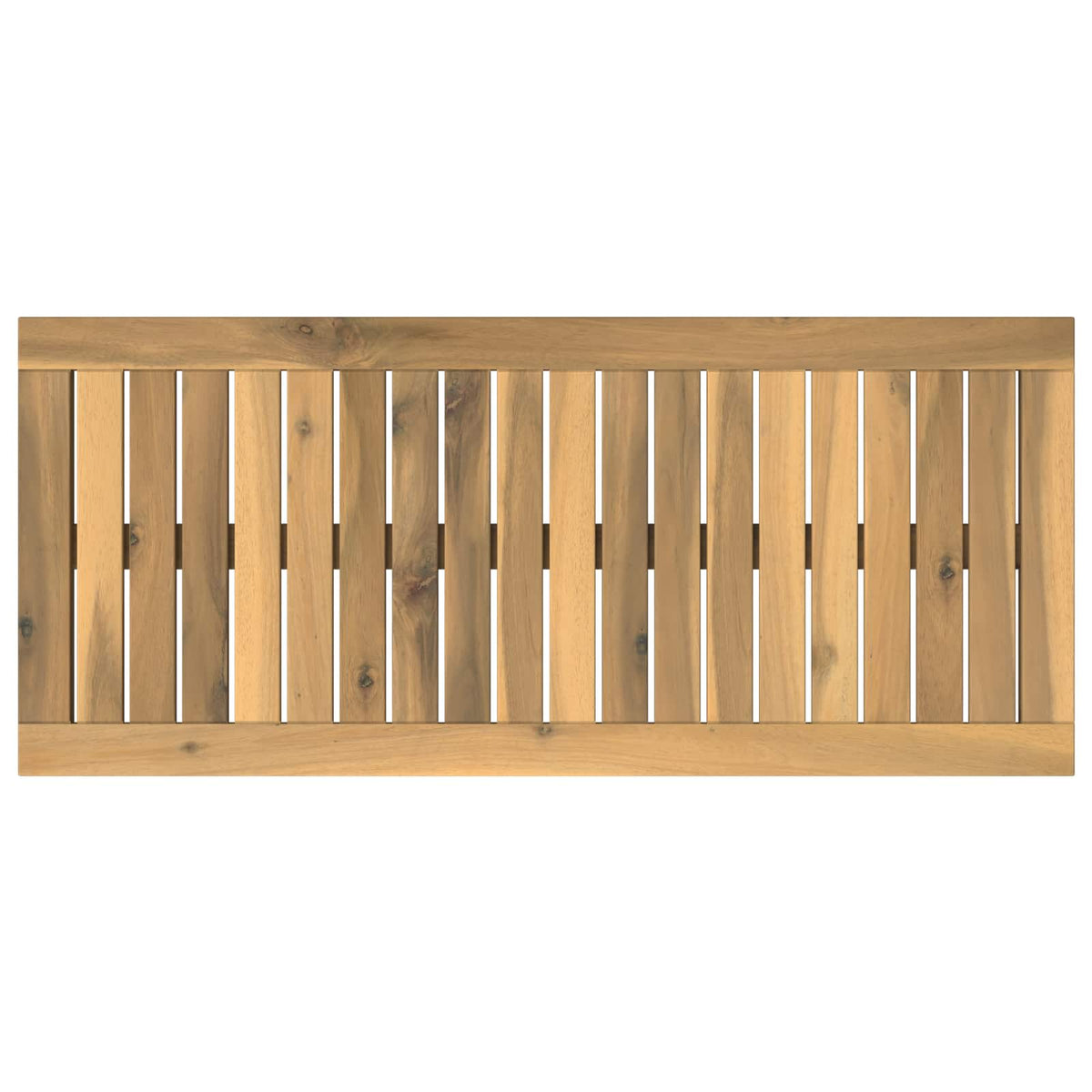 vidaXL Table Top 80.5 x 35 x 2 cm Rectangular Solid Acacia Wood White