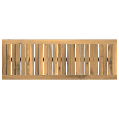 vidaXL Table Top 100.5 x 35 x 2 cm Rectangular Solid Acacia Wood White