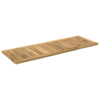 vidaXL Table Top 100.5 x 35 x 2 cm Rectangular Solid Acacia Wood White