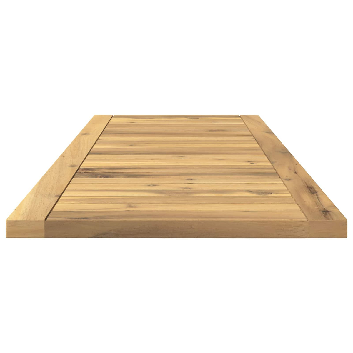 vidaXL Table Top 100.5 x 35 x 2 cm Rectangular Solid Acacia Wood White