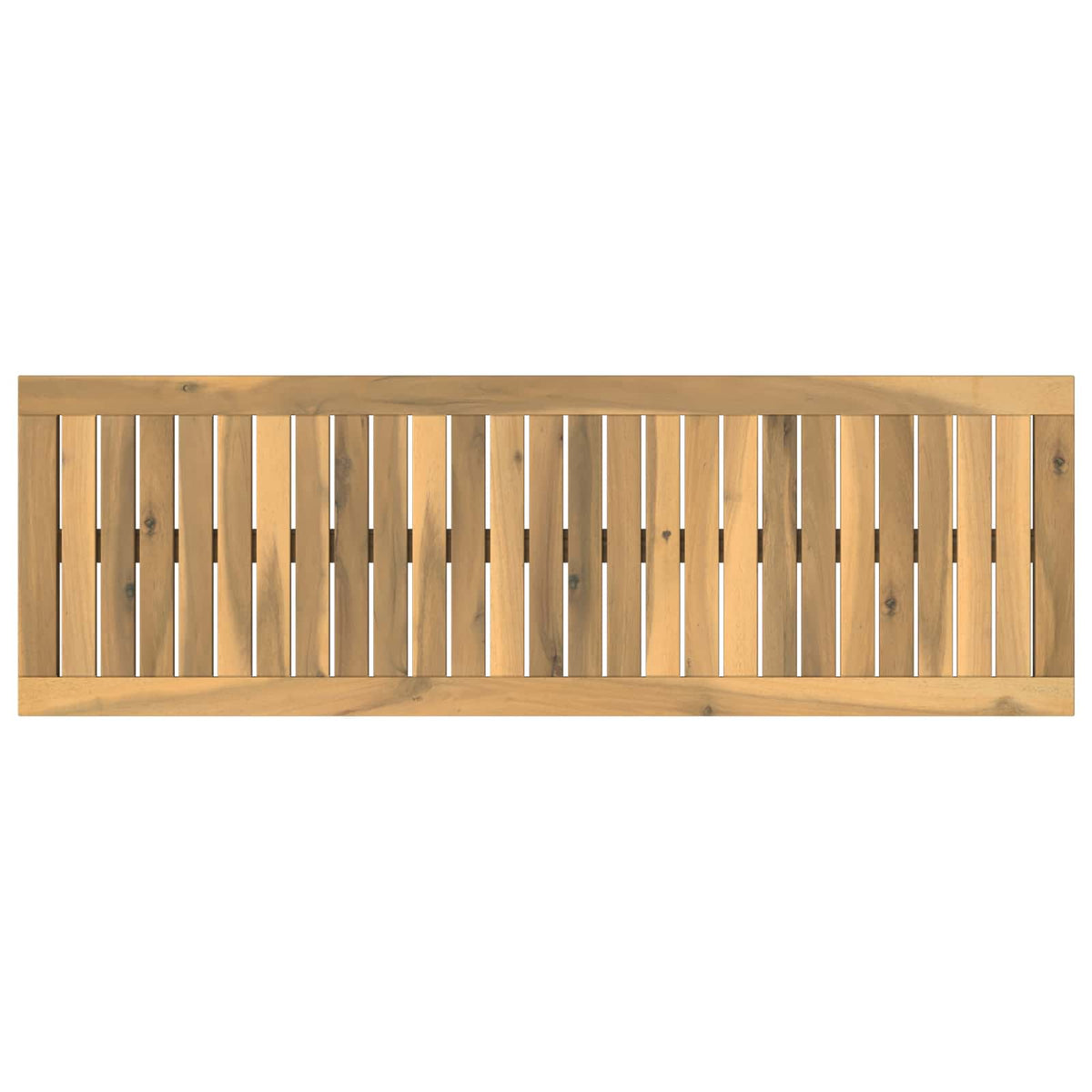 vidaXL Table Top 108.5 x 35 x 2 cm Rectangular Solid Acacia Wood White