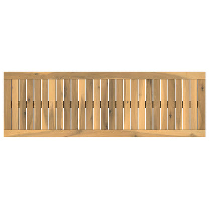 vidaXL Table Top 108.5 x 35 x 2 cm Rectangular Solid Acacia Wood White