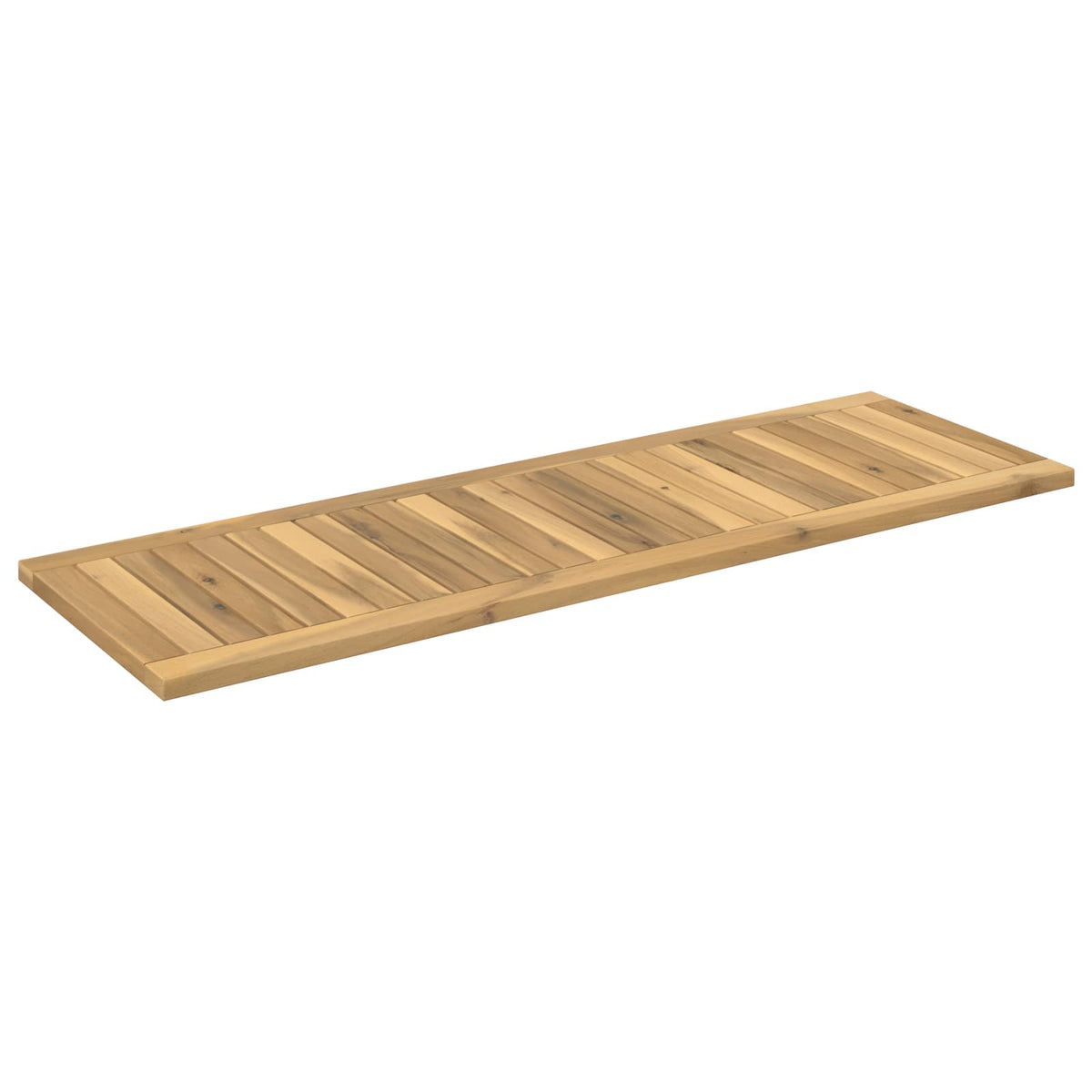 vidaXL Table Top 108.5 x 35 x 2 cm Rectangular Solid Acacia Wood White