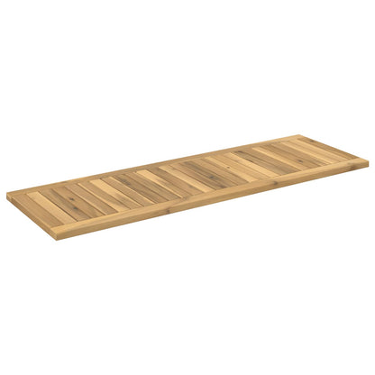 vidaXL Table Top 108.5 x 35 x 2 cm Rectangular Solid Acacia Wood White