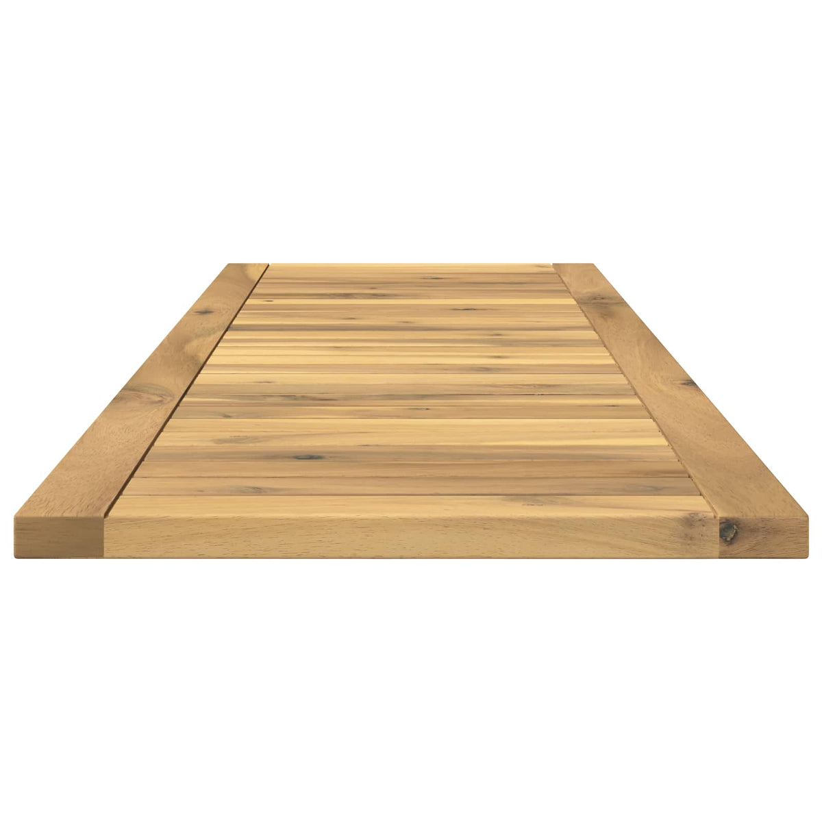 vidaXL Table Top 108.5 x 35 x 2 cm Rectangular Solid Acacia Wood White