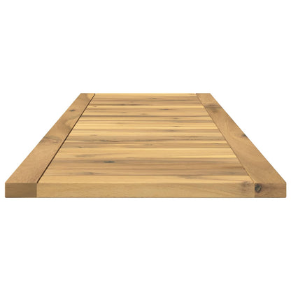 vidaXL Table Top 108.5 x 35 x 2 cm Rectangular Solid Acacia Wood White