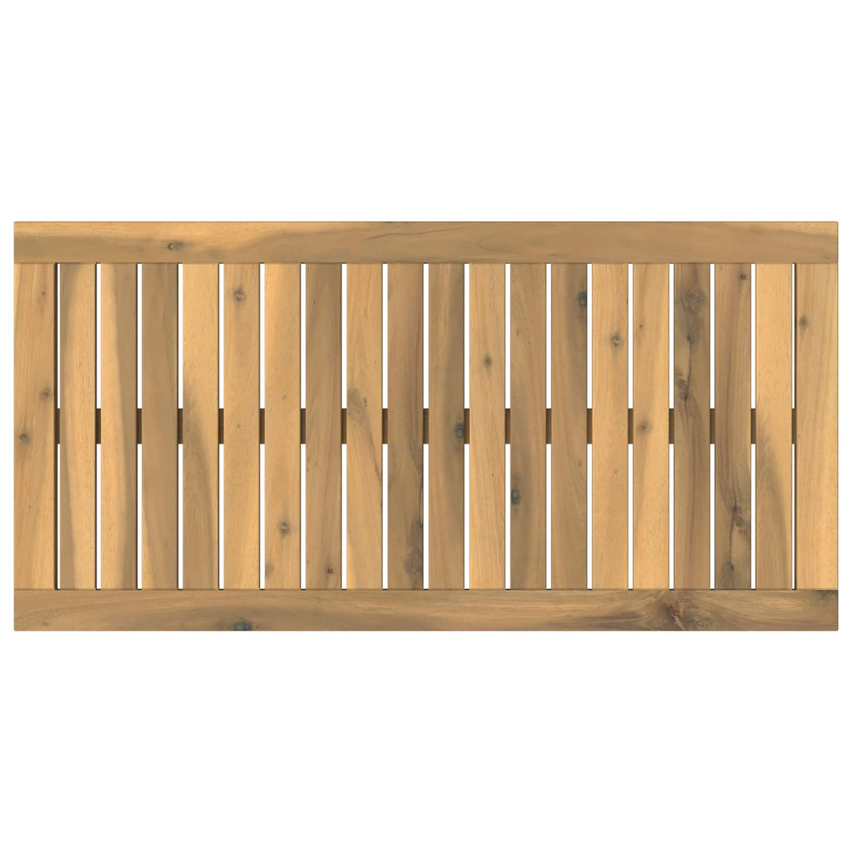 vidaXL Table Top 80.5 x 40 x 2 cm Rectangular Solid Acacia Wood White