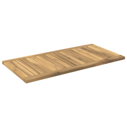 vidaXL Table Top 80.5 x 40 x 2 cm Rectangular Solid Acacia Wood White
