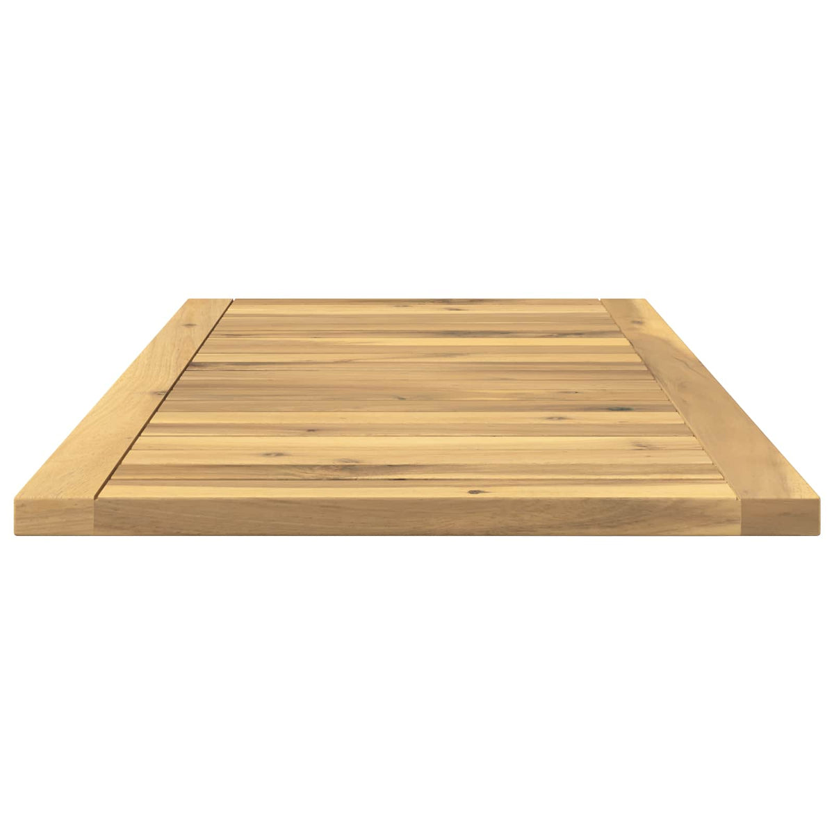 vidaXL Table Top 80.5 x 40 x 2 cm Rectangular Solid Acacia Wood White
