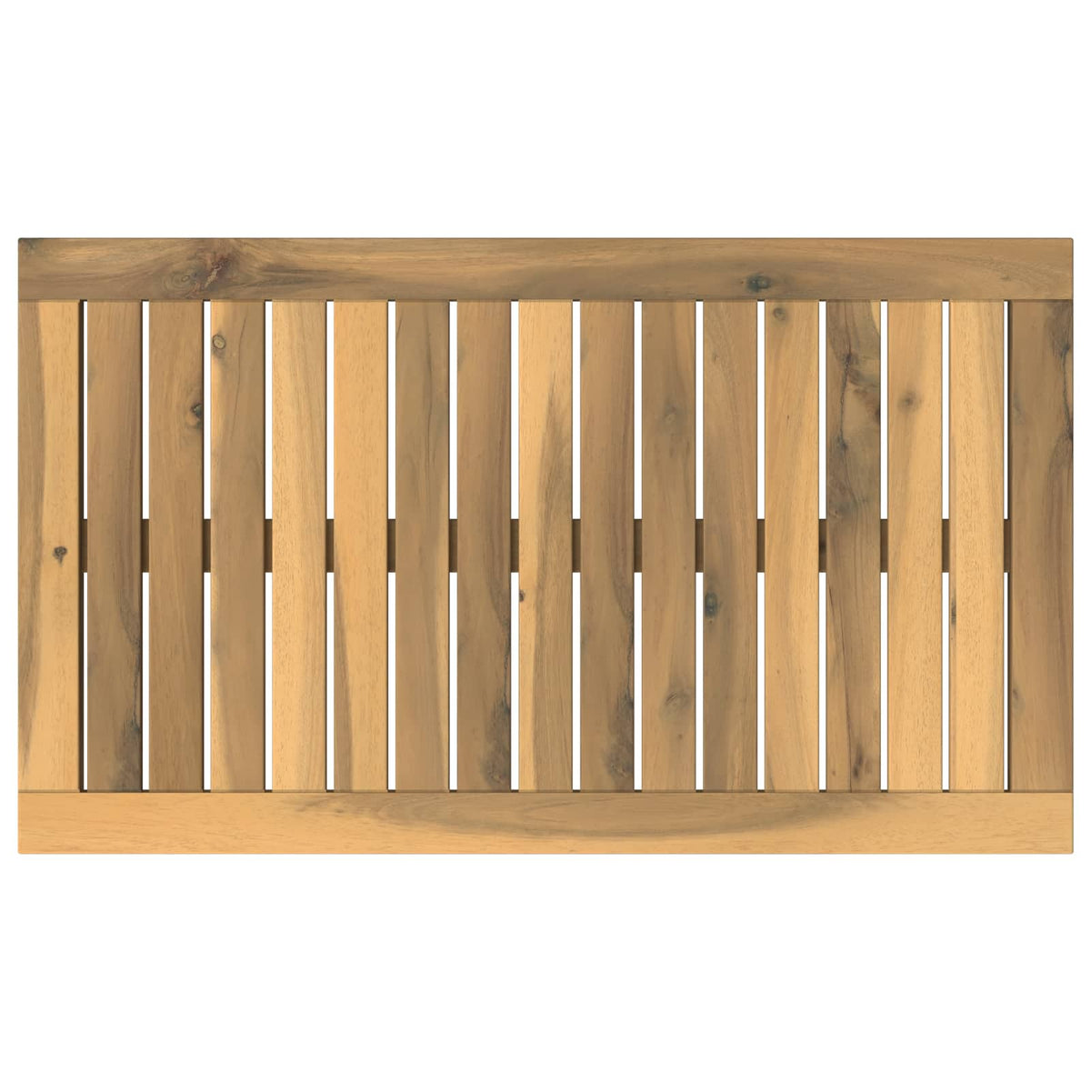 vidaXL Table Top 68.5 x 40 x 2 cm Rectangular Solid Acacia Wood White