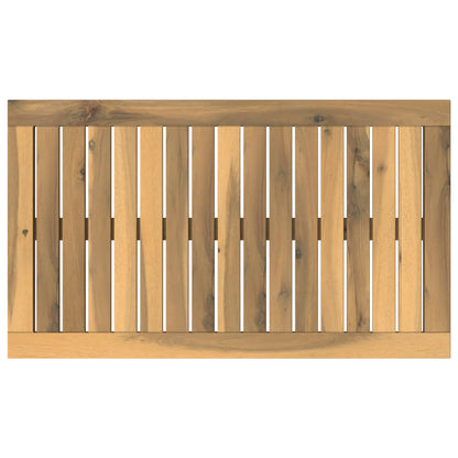 vidaXL Table Top 68.5 x 40 x 2 cm Rectangular Solid Acacia Wood White