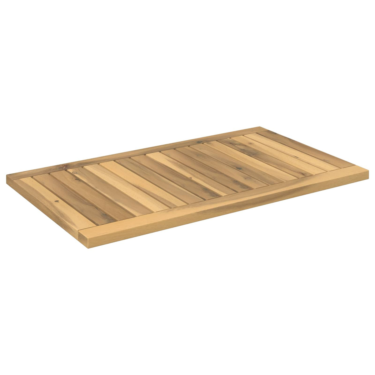 vidaXL Table Top 68.5 x 40 x 2 cm Rectangular Solid Acacia Wood White