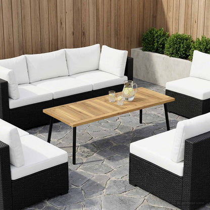vidaXL Table Top 100.5 x 40 x 2 cm Rectangular Solid Acacia Wood White