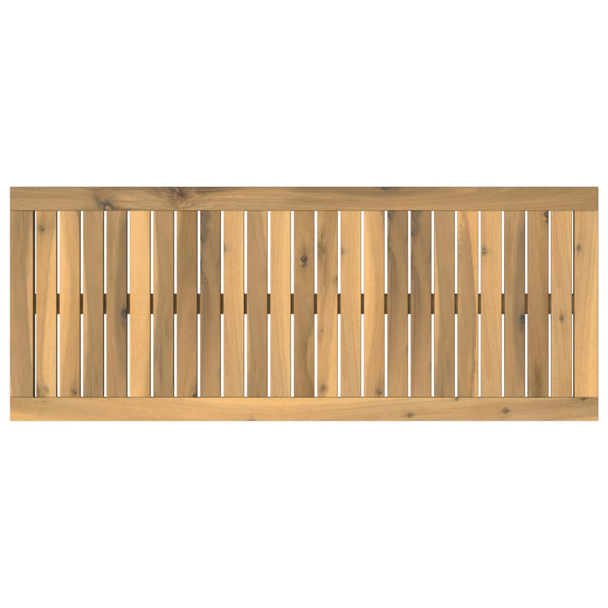 vidaXL Table Top 100.5 x 40 x 2 cm Rectangular Solid Acacia Wood White