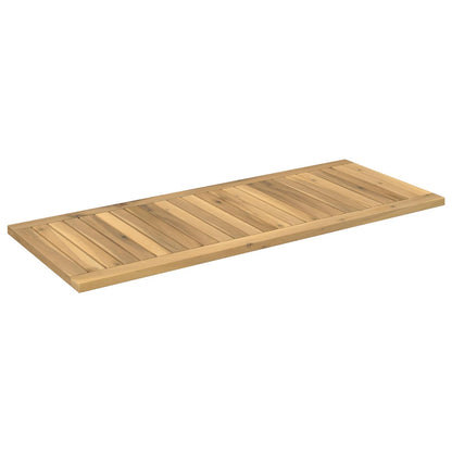 vidaXL Table Top 100.5 x 40 x 2 cm Rectangular Solid Acacia Wood White