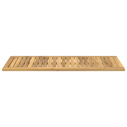 vidaXL Table Top 100.5 x 40 x 2 cm Rectangular Solid Acacia Wood White