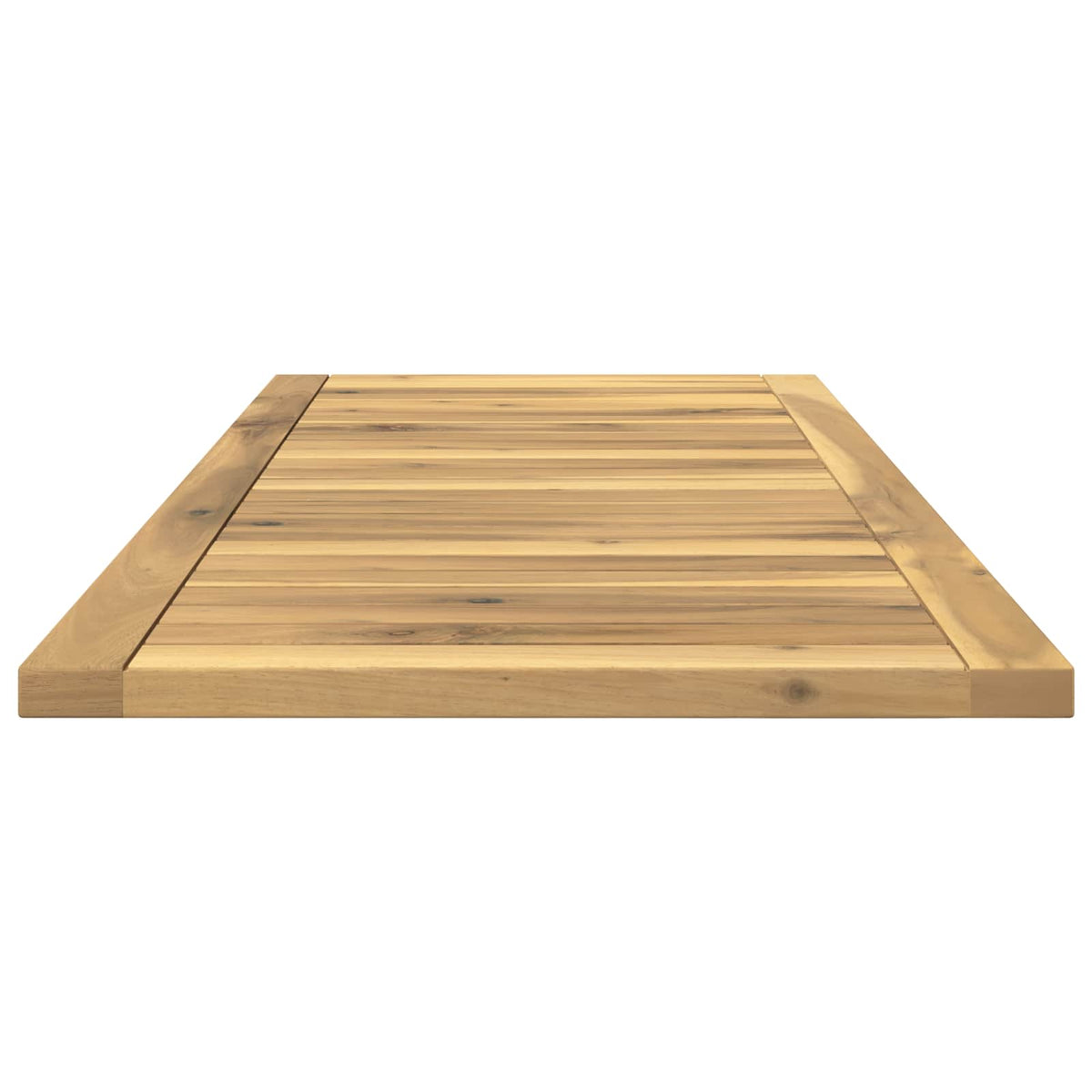 vidaXL Table Top 100.5 x 40 x 2 cm Rectangular Solid Acacia Wood White