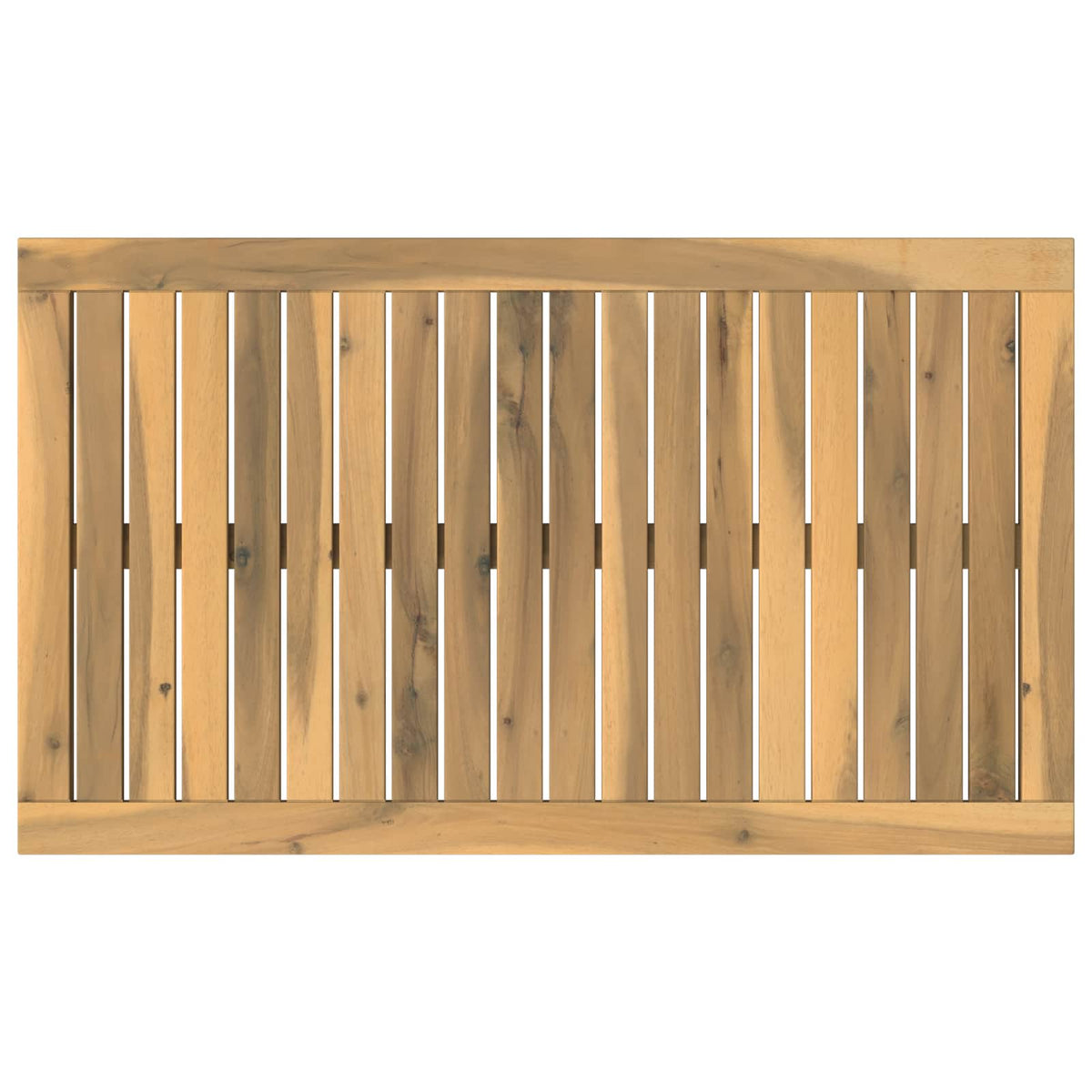 vidaXL Table Top 80.5 x 47 x 2 cm Rectangular Solid Acacia Wood White