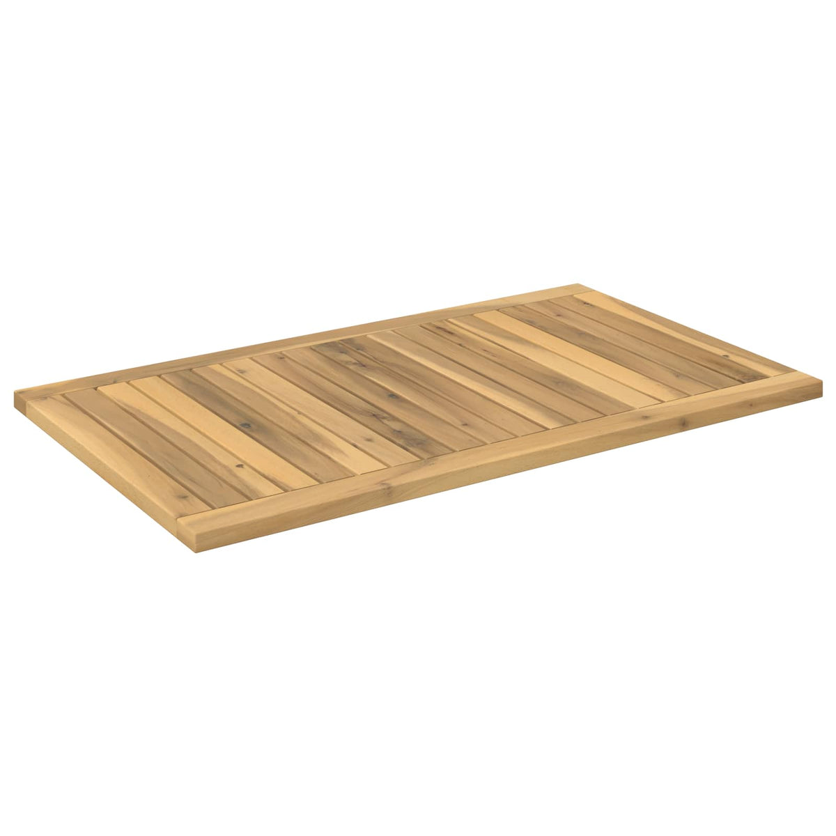 vidaXL Table Top 80.5 x 47 x 2 cm Rectangular Solid Acacia Wood White