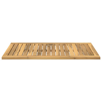 vidaXL Table Top 80.5 x 47 x 2 cm Rectangular Solid Acacia Wood White