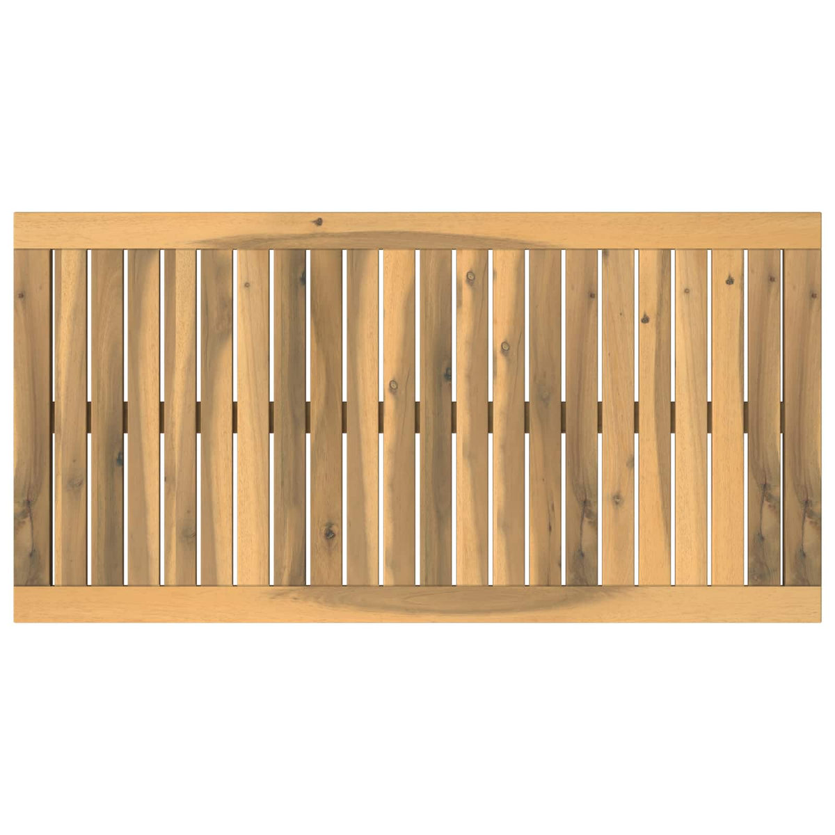 vidaXL Table Top 88.5 x 45 x 2 cm Rectangular Solid Acacia Wood White