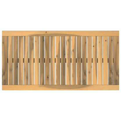 vidaXL Table Top 88.5 x 45 x 2 cm Rectangular Solid Acacia Wood White