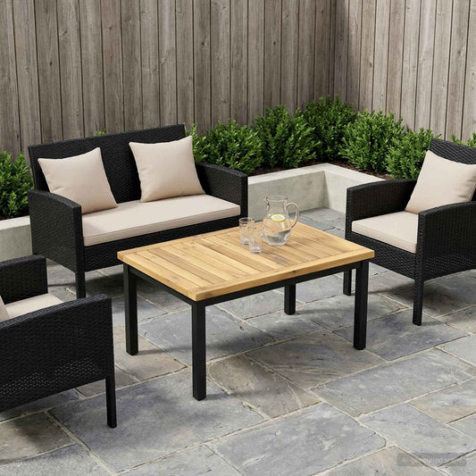 vidaXL Table Top 60.5 x 49 x 2 cm Rectangular Solid Acacia Wood White