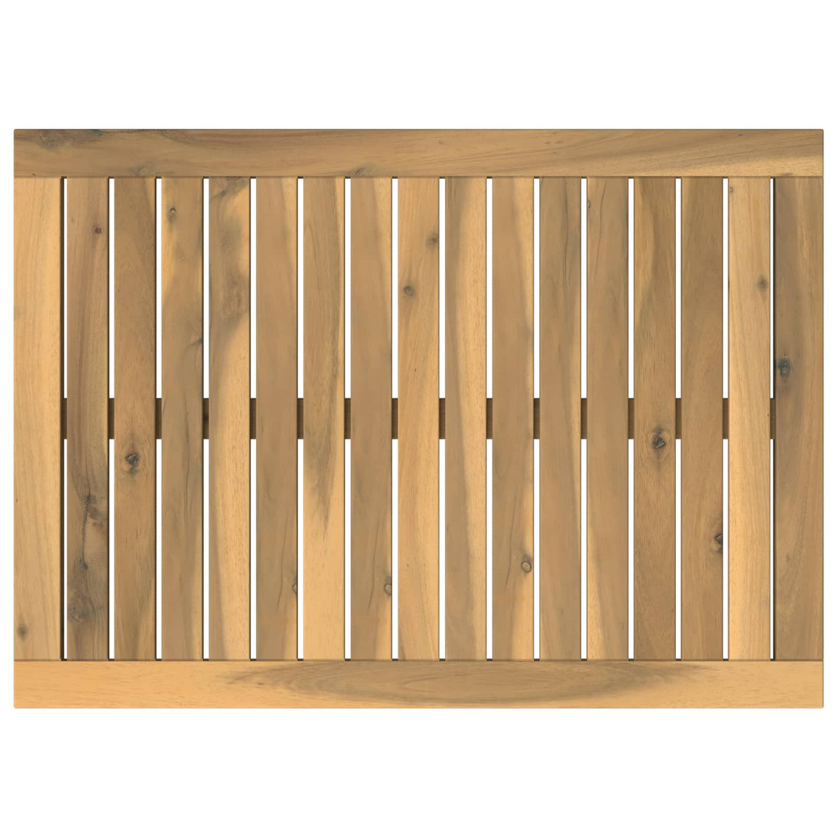 vidaXL Table Top 68.5 x 49 x 2 cm Rectangular Solid Acacia Wood White