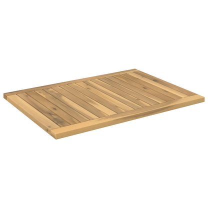 vidaXL Table Top 68.5 x 49 x 2 cm Rectangular Solid Acacia Wood White
