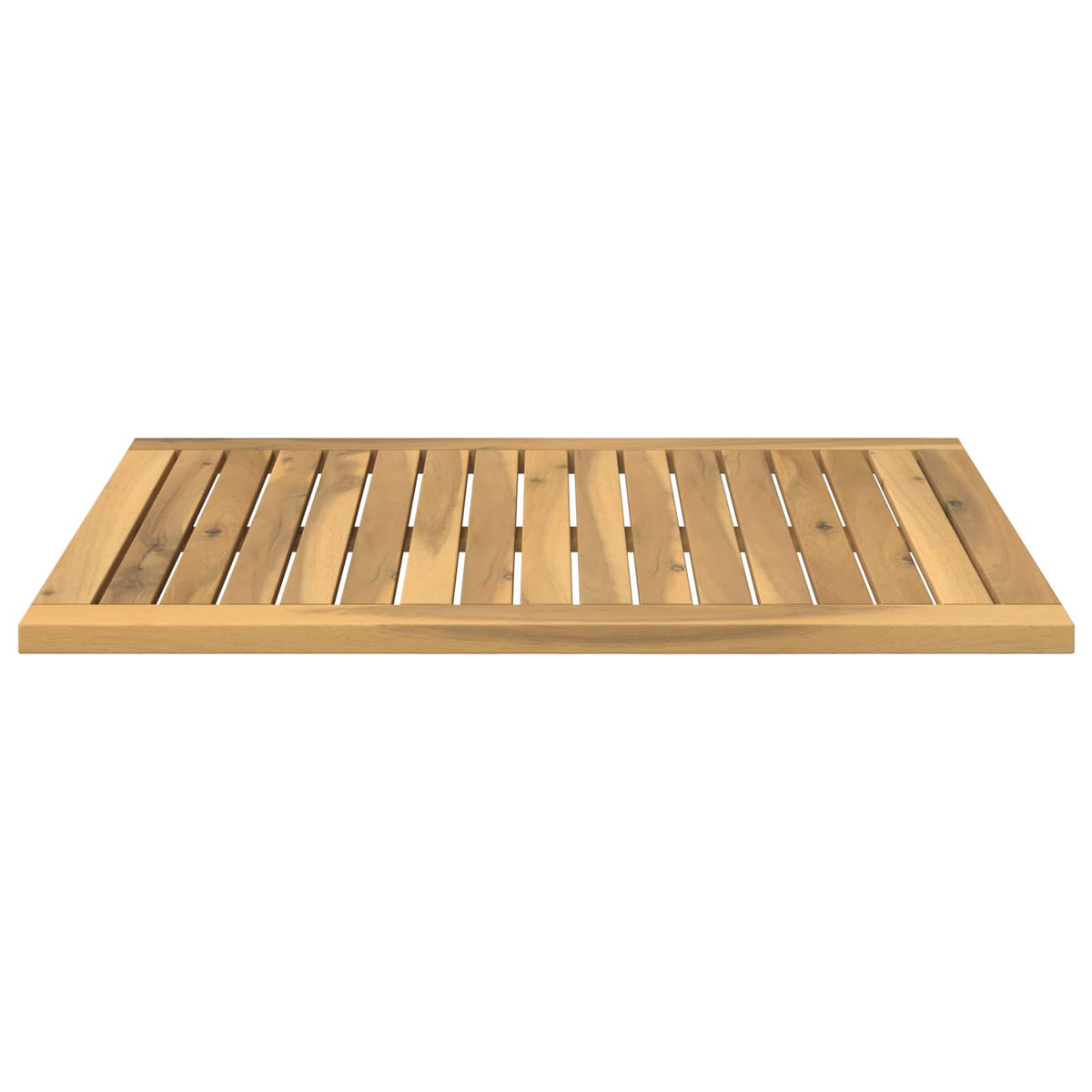 vidaXL Table Top 68.5 x 49 x 2 cm Rectangular Solid Acacia Wood White